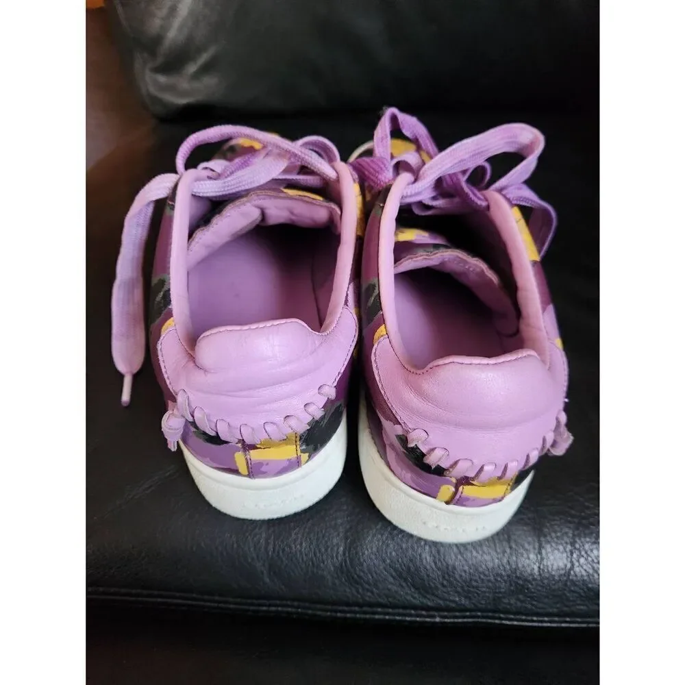 Coach Lo Top Floral pattern Sneaker A00998 Woman's Size 10B